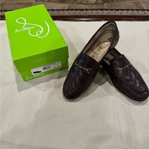 Sam Edelman Brown Woven Lorraine Bit Loafer